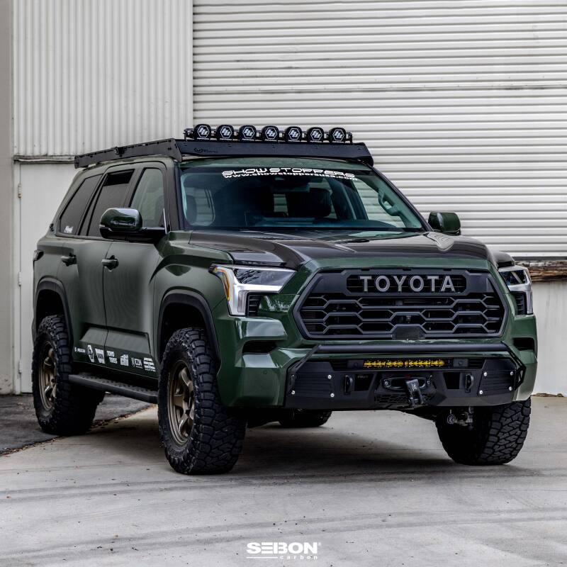 Seibon 22-23 Toyota Tundra OE Style Carbon Fiber Hood-thumbmail-10