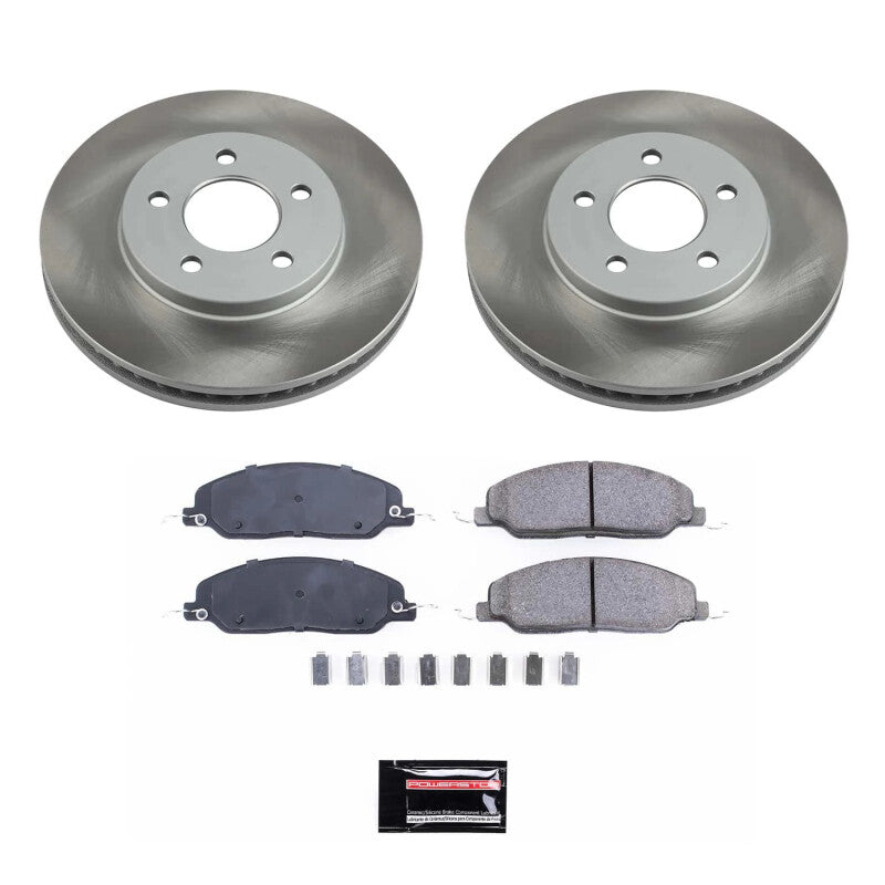 Power Stop 05-10 Ford Mustang Front Semi-Coated Rotor Kit-thumbmail-1