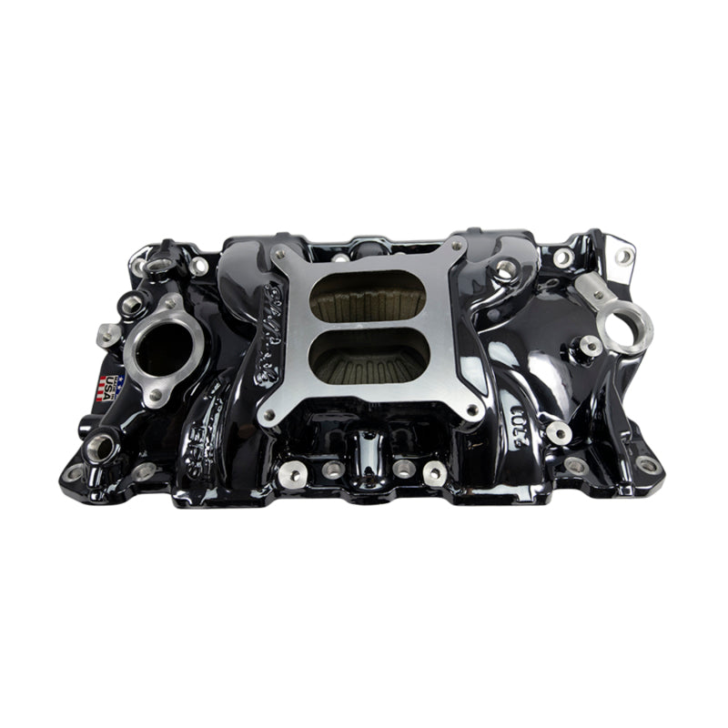 Edelbrock 55-86 Chevy SB Performer EPS Intake Manifold - Black Plasma Finish-thumbmail-1