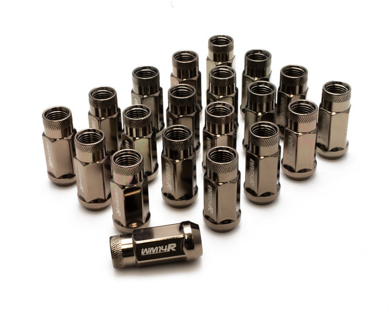 Wheel Mate WM14R 14x1.50 Lug Nuts Titanium Chrome 20 PCS-thumbmail-1