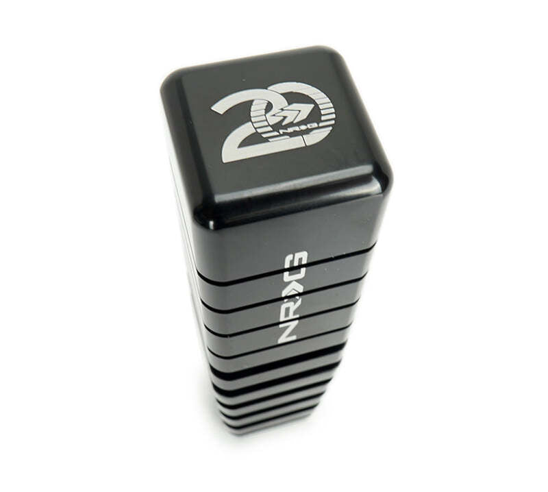 NRG Shift Knob - 20 Year Anniversary Weighted Square Heat Sink Short - Black-thumbmail-2