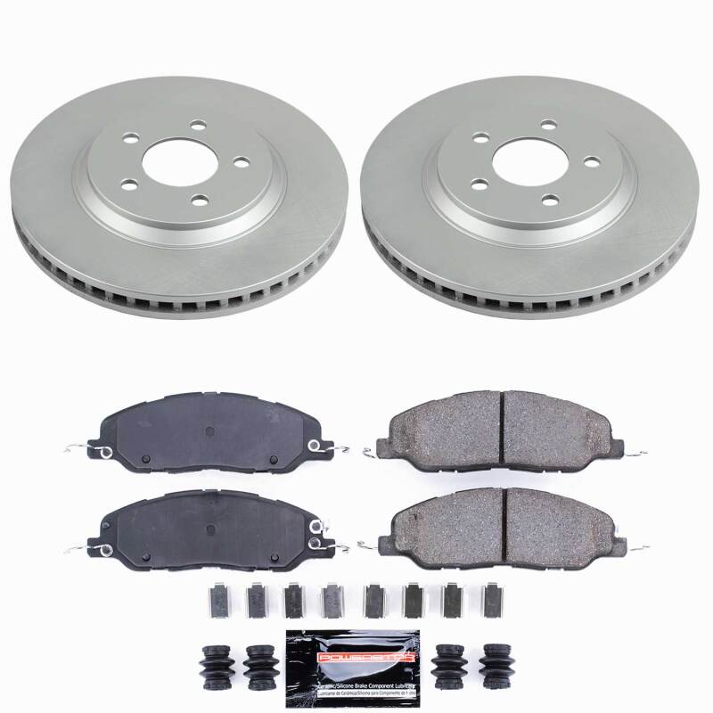 Power Stop 11-14 Ford Mustang Front Z23 Coated Brake Kit-thumbmail-1