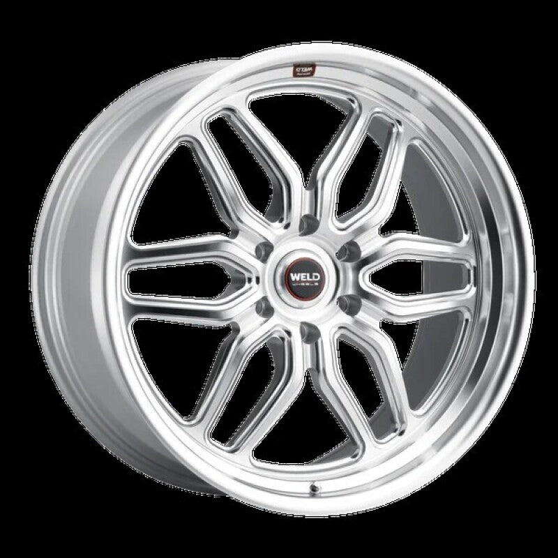 Weld Racing 17x11 Laguna Drag 5x127 ET44 BS4.25 Gloss Sil Mach DIA 78.1-thumbmail-1