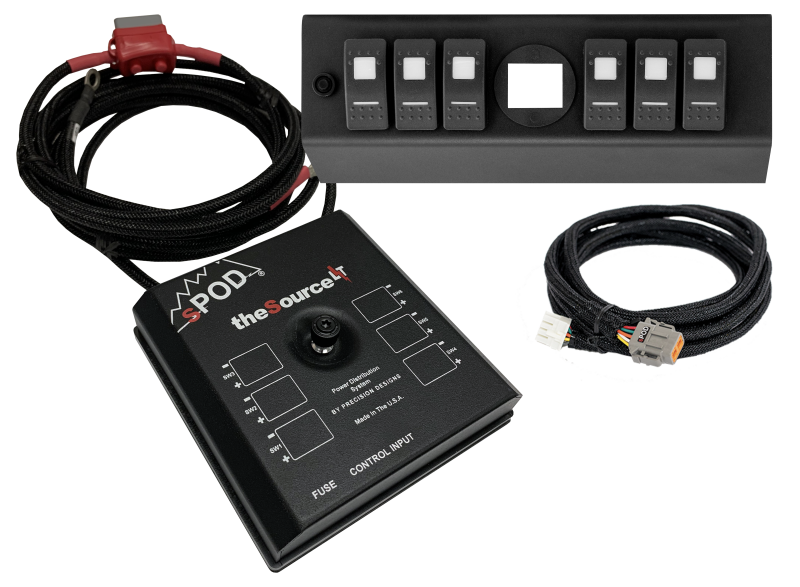 Spod 09-18 Jeep Wrangler JK SourceLT w/ Genesis Adapter and Blue LED Switch Panel-thumbmail-1