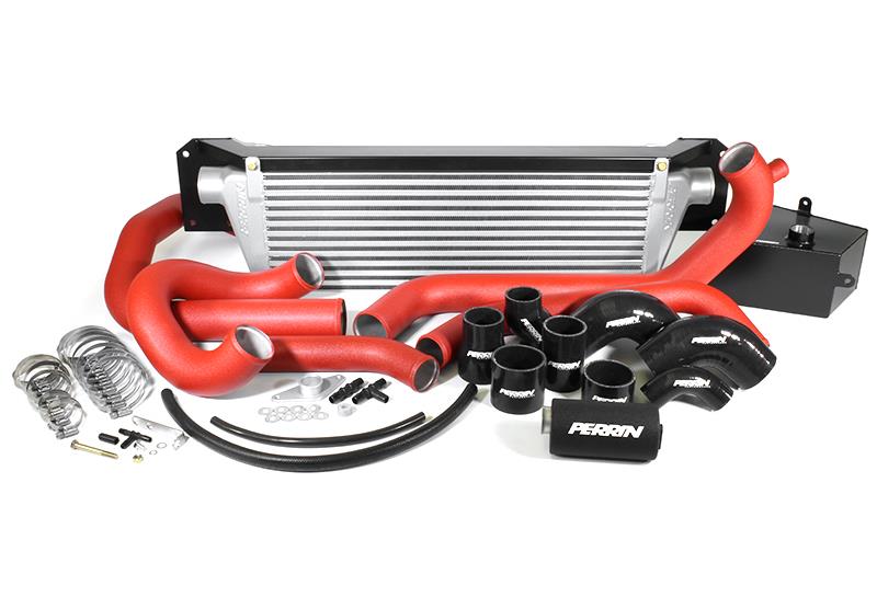 Perrin Performance 2015-2017 Subaru STI Front Mount Intercooler (Silver Core and Beam)-thumbmail-3