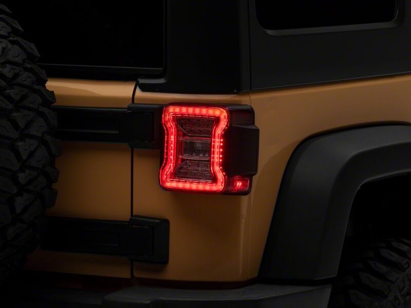 Raxiom 07-18 Jeep Wrangler JK LED Tail Lights- Clear Housing- Clear Lens-thumbmail-1