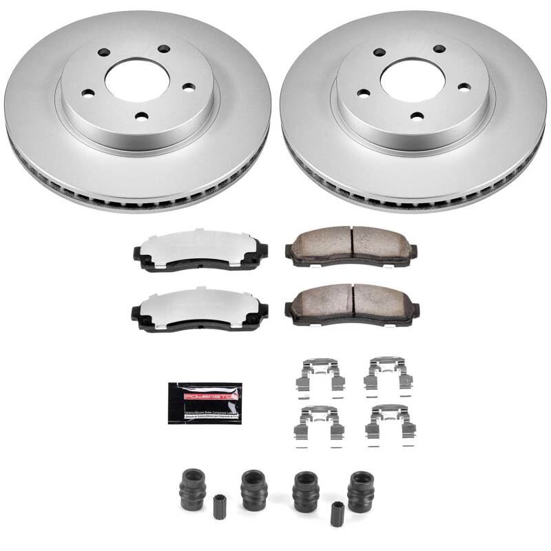 Power Stop 05-06 Chevrolet Equinox Front Z36 Coated Truck & Tow Brake Kit-thumbmail-1