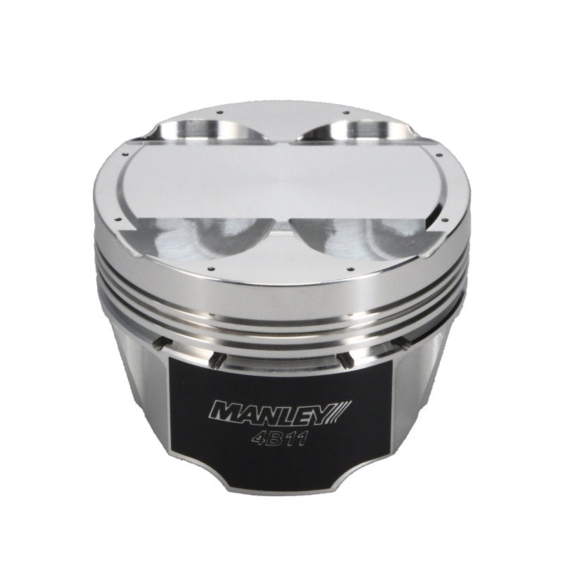 Manley Mitsubishi 4B11 86.5mm Bore 10.0:1 CR +2cc Dome Turbo Tuff Piston Set w/ Rings-thumbmail-10