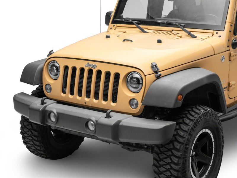Raxiom 18-26 Jeep Wrangler JL/ 20-26 Gladiator JT HiOutput LED Hlights/Angel Eye DRL-Blk-Clear Lens-thumbmail-4