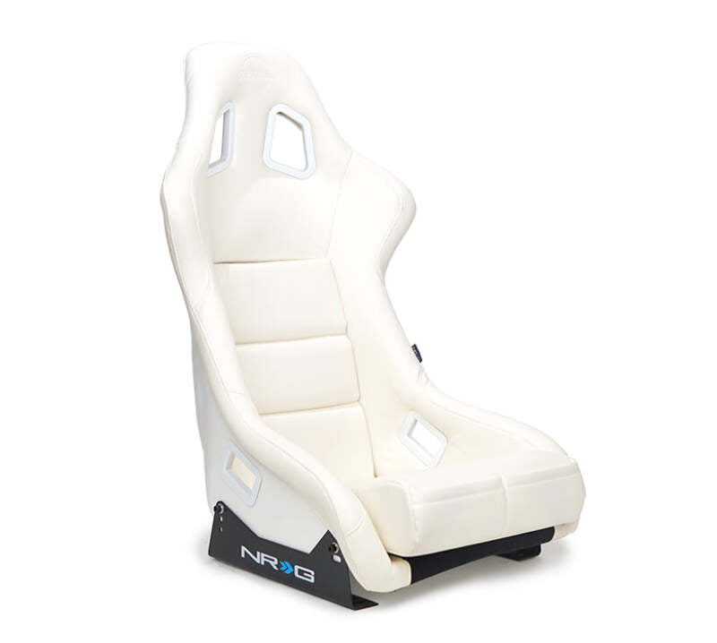 NRG FRP Bucket Seat White Vinyl Material (Large)-thumbmail-1