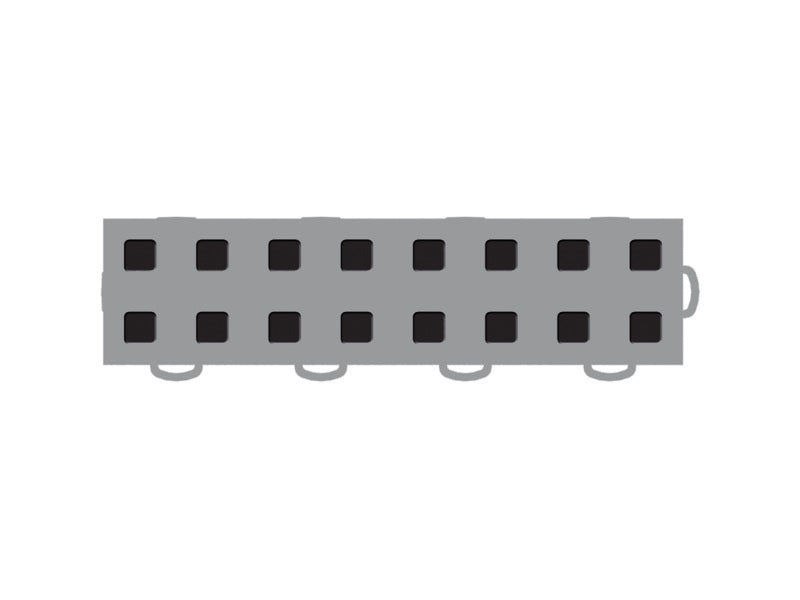 WeatherTech TechFloor - 3in X 12in Tiles(Right Loop) - Grey/Black **Order in Qtys of 10-thumbmail-2