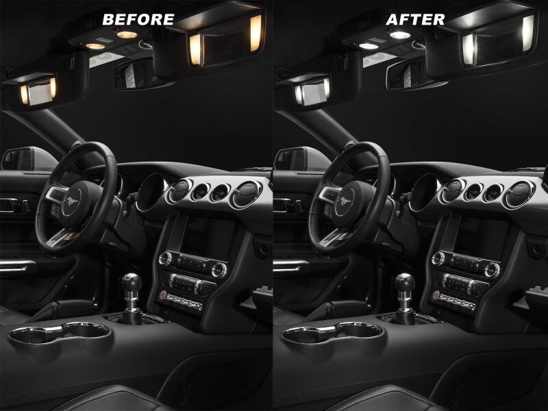 Raxiom 15-23 Ford Mustang Axial Series Stage 1 Interior LED Lighting Kit- Cool White-thumbmail-10