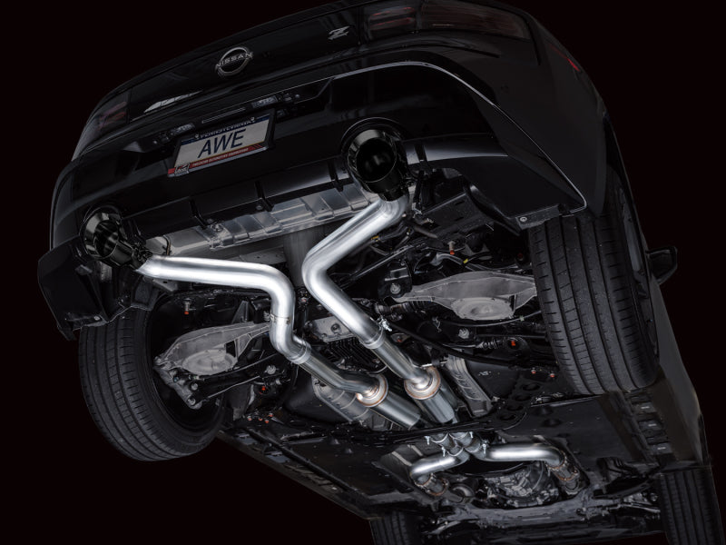 AWE 2023 Nissan Z RZ34 RWD Track Edition Catback Exhaust System w/ Diamond Black Tips-thumbmail-11