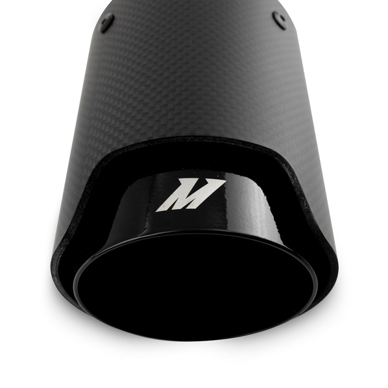 Mishimoto Carbon Fiber Muffler Tip 2.5in Inlet 3.5in Outlet M Black-thumbmail-3