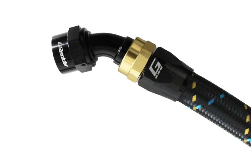 GReddy AN10 45 DEGREE HOSE END SWIVEL BLACK/GOLD ANODIZED-thumbmail-1