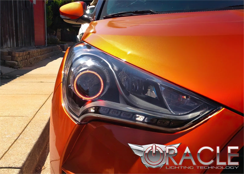 Oracle 11-13 Hyundai Veloster LED Headlight Halo Kit - Green-thumbmail-2