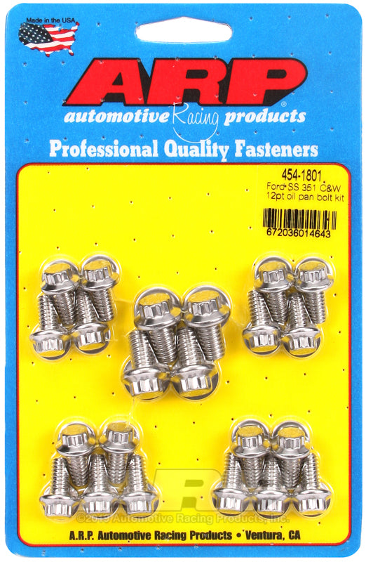 ARP Ford SS 351C and W 12pt Oil Pan Bolt Kit-thumbmail-1