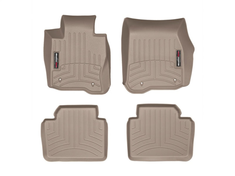 WeatherTech 12+ BMW 3-Series Front & Rear FloorLiner - Tan-thumbmail-5