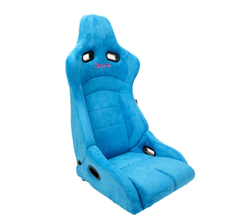 NRG Prisma Lab Reclinable Bucket Racing Seat - Pair (Blue)-thumbmail-1
