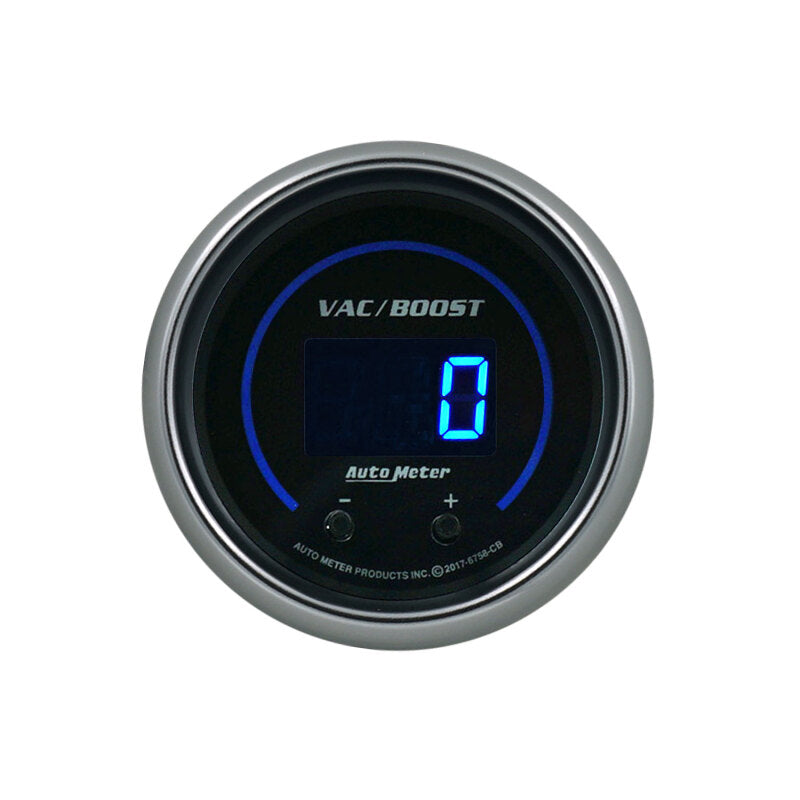 Autometer 52.4mm Black Switchable 0-1600 PSI / 0-110 BAR Vacuum/Boost Cobalt Elite Digital Gauge-thumbmail-2
