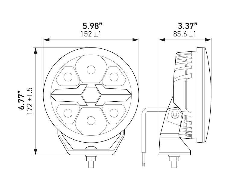 Hella Blade 6in LED Driving Lamp - (Set of 2)-thumbmail-7