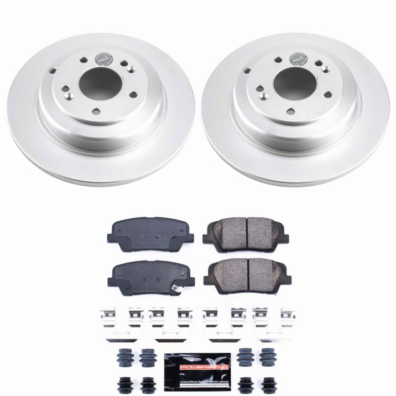Power Stop 10-16 Hyundai Genesis Coupe Rear Z23 Coated Brake Kit-thumbmail-1