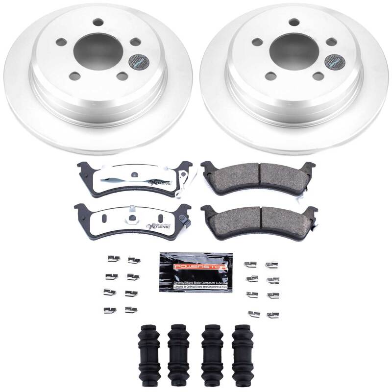 Power Stop 93-98 Jeep Grand Cherokee Rear Z36 Coated Truck & Tow Brake Kit-thumbmail-1
