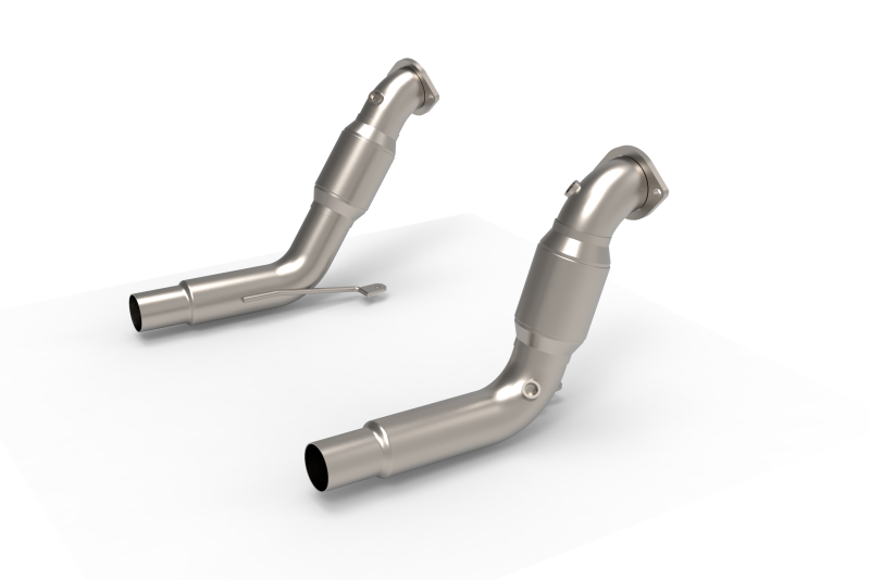 Kooks 20-24 Ford Exployer ST/Aviator 3in x 2-1/2in Stainless Steel GREEN Catted Downpipes-thumbmail-1