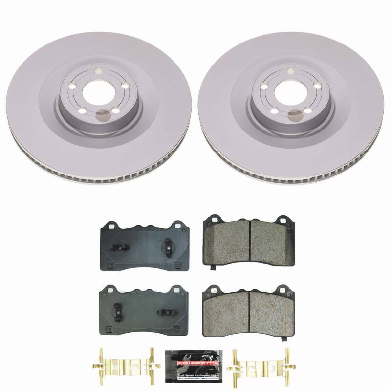 Power Stop 21-24 Ford Mustang Mach-E Front Z23 Coated Brake Kit-thumbmail-1