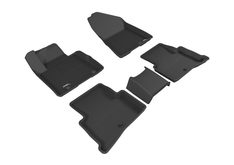 3D MAXpider 2017-2020 Kia Sportage Kagu 1st & 2nd Row Floormats - Black