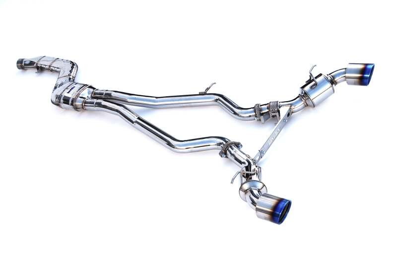 Invidia 2019+ Toyota Supra Dual N1 w/ Valve Rolled Titanium Tip Cat-back Exhaust-thumbmail-3