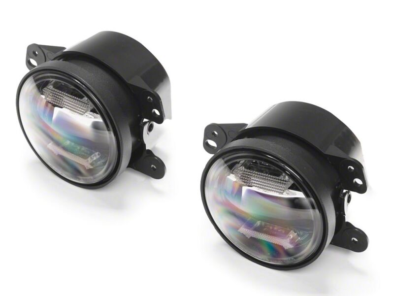 Raxiom 07-18 Jeep Wrangler JK Axial Series LED Angel Eye Fog Lights- Amber and White-thumbmail-1