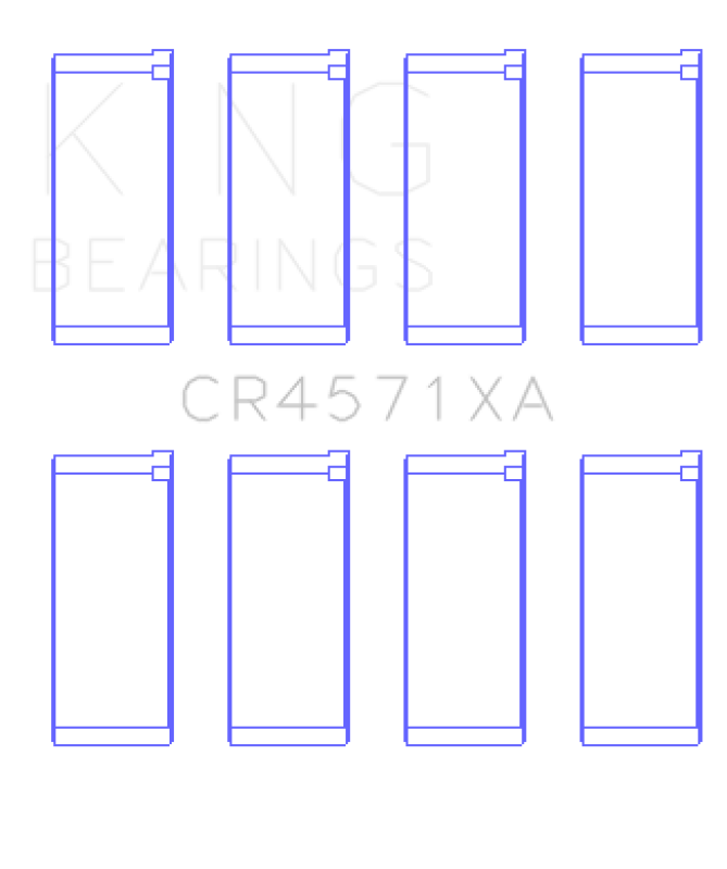 King Engine Bearings Mitsubishi 4D56 (Size +0.50mm) Connecting Rod Bearing Set-thumbmail-2