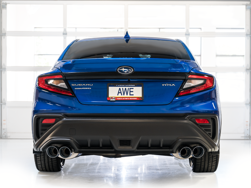 AWE Tuning 2022+ VB Subaru WRX Track Edition Exhaust - Chrome Silver Tips-thumbmail-10
