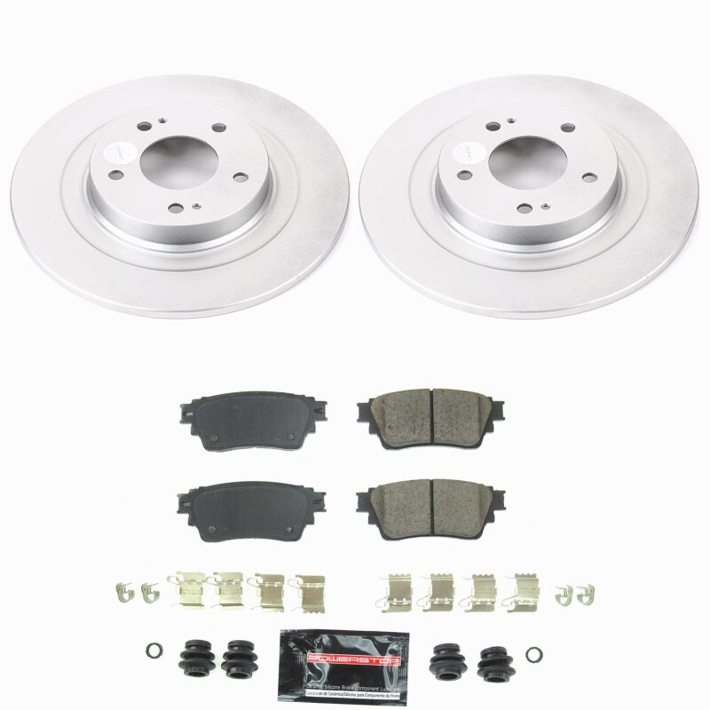 Power Stop 18-20 Mitsubishi Eclipse Cross Rear Z23 Coated Brake Kit-thumbmail-1