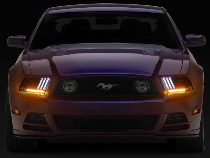 Raxiom 13-14 Ford Mustang LED Projector Headlights SEQL Turn Signals- Blk Housing (Clear Lens)-thumbmail-11