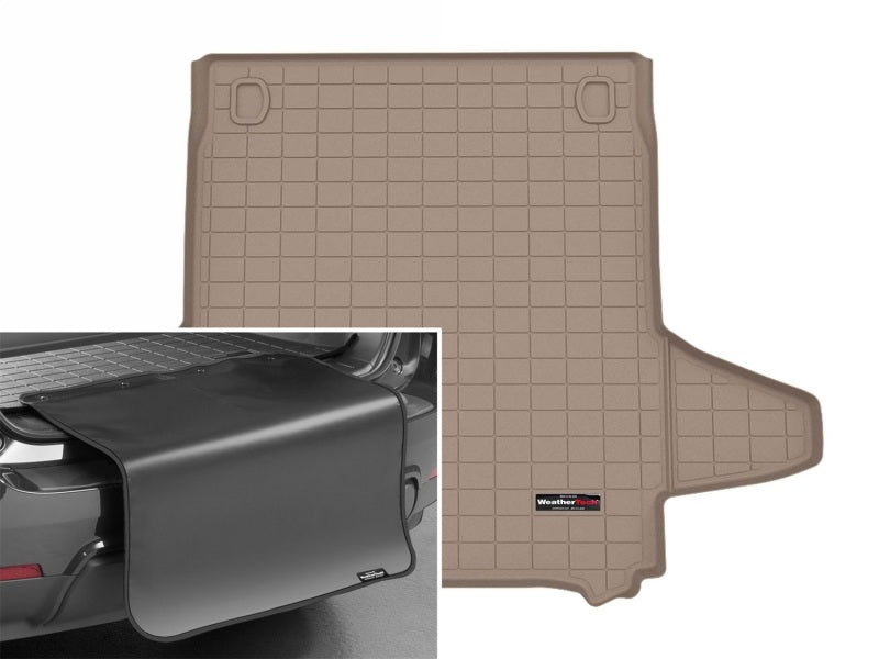 WeatherTech 24-26 Porsche Panamera Trunk Cargo Liner w/Bumper Protector - Tan-thumbmail-2