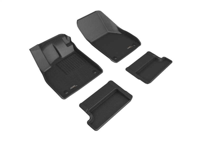 3D MAXpider 2016-2020 Audi Tt Kagu 1st & 2nd Row Floormats - Black-thumbmail-1