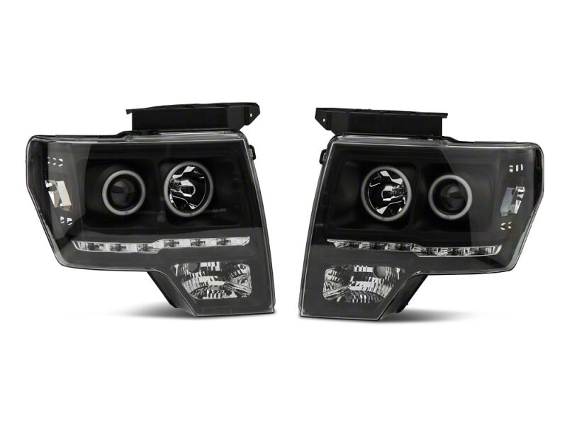 Raxiom 09-14 Ford F-150 G2 Super White LED Halo Projector Headlights- Black Housing- Clear Lens-thumbmail-9