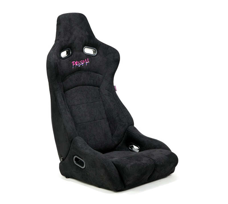 NRG Prisma Lab Reclinable Bucket Racing Seat - Pair (Black Vegan Suede)-thumbmail-2