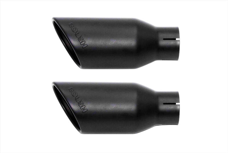 Roush 15-24 Ford F-150 5.0L 4in Black Exhaust Dual Tips - Pair-thumbmail-4