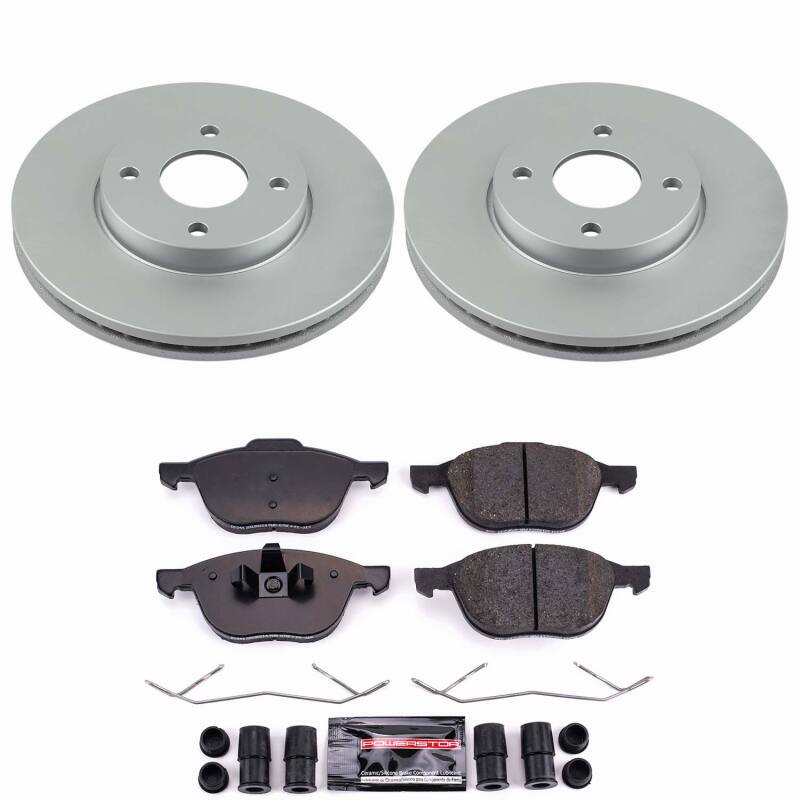 Power Stop 05-07 Ford Focus Front Z23 Coated Brake Kit-thumbmail-1