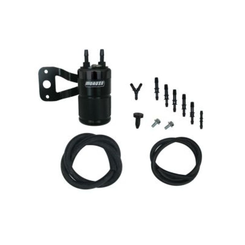 Moroso Harley Davidson Twin Cam (w/Stock Air Cleaner) Air Oil Separator - Black-thumbmail-1