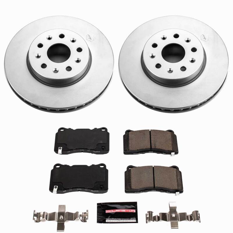 Power Stop 16-19 Cadillac CT6 Front Z23 Coated Brake Kit-thumbmail-1