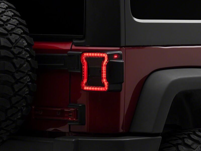 Raxiom 07-18 Jeep Wrangler JK LED Tail Lights- Red Housing- Smoked Lens-thumbmail-1