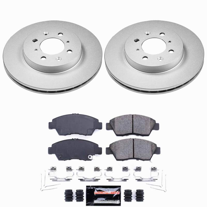Power Stop 03-05 Honda Civic Front Z23 Coated Brake Kit-thumbmail-1