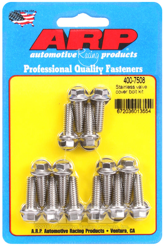 ARP Valve Cover Stainless Steel 1/4in x 20 Hex Bolt Kit (14/pkg)-thumbmail-1