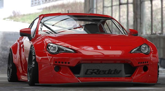 GReddy 13+ Scion FR-S Version 2 Greddy X Rocket Bunny 86 Aero Rear Fenders Only-thumbmail-1