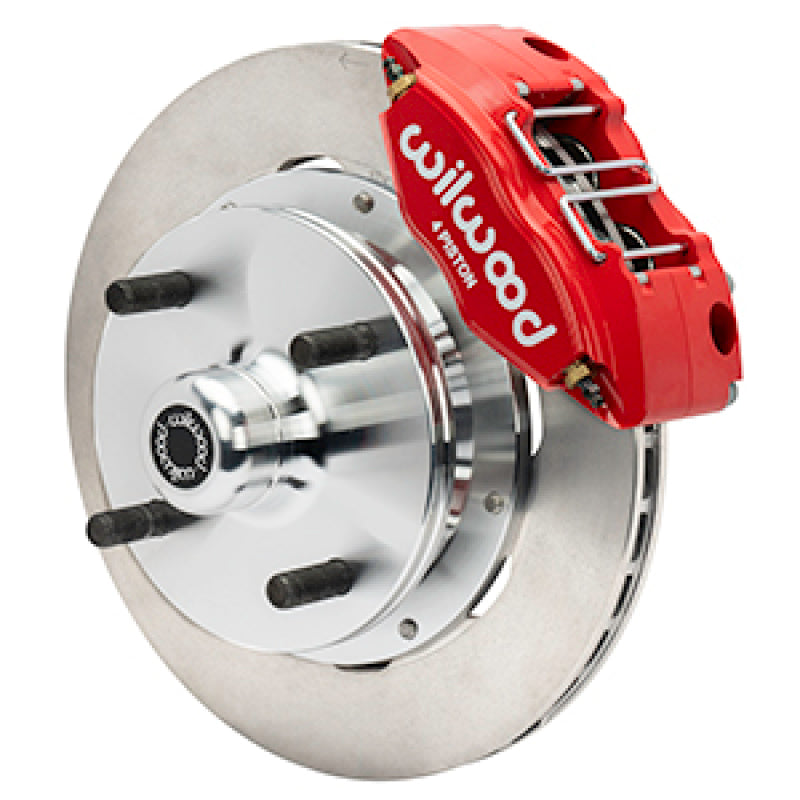 Wilwood 73-76 Porsche 914 Front Powerlite Brake Kit Slotted - Red