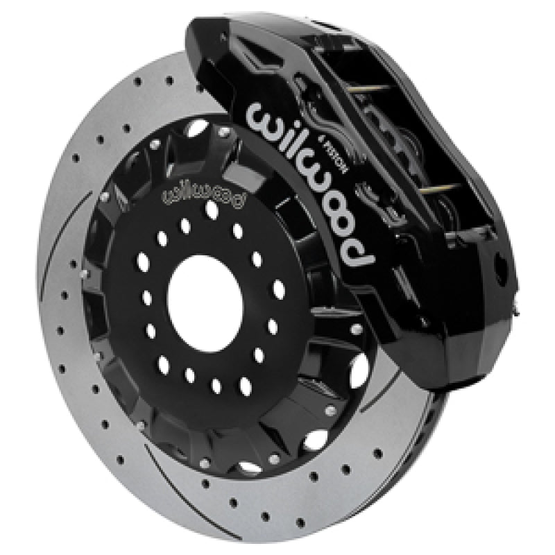 Wilwood 63-70 Chevy C10 TX6R Front Kit w/ 16in SRP Rotors & Lines - Black-thumbmail-1